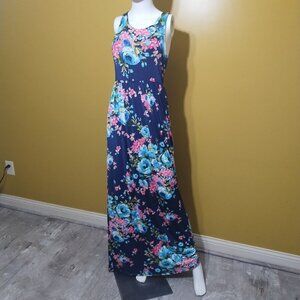 Bellamie Sleeveless Floral Maxi Dress M